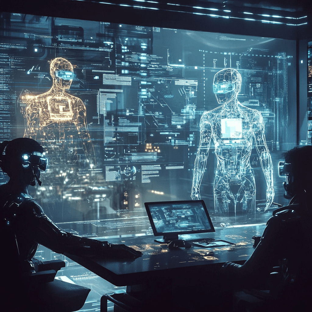 Future Focus: Ginger’s Vision for 2035 1 future with holograms and avatars