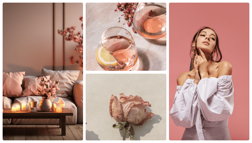 Muted Rose: Soft, Classy Blend of Pink and Beige