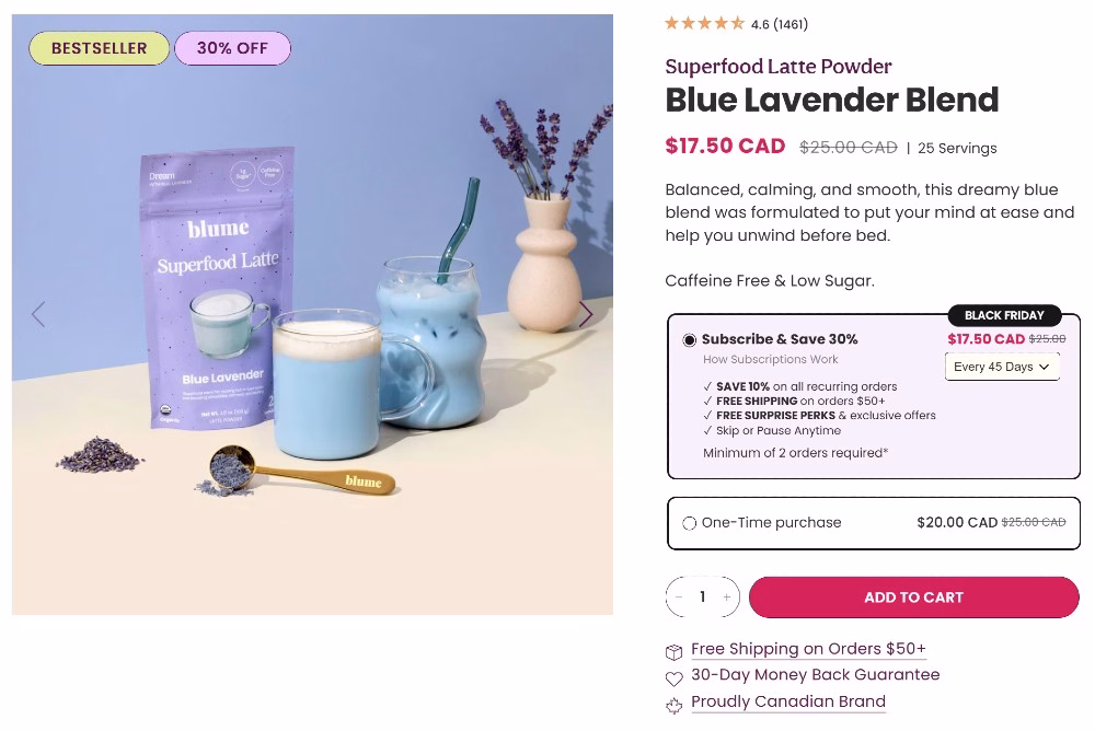 What Defines a High-Performing Product Landing Page 5 Blume
