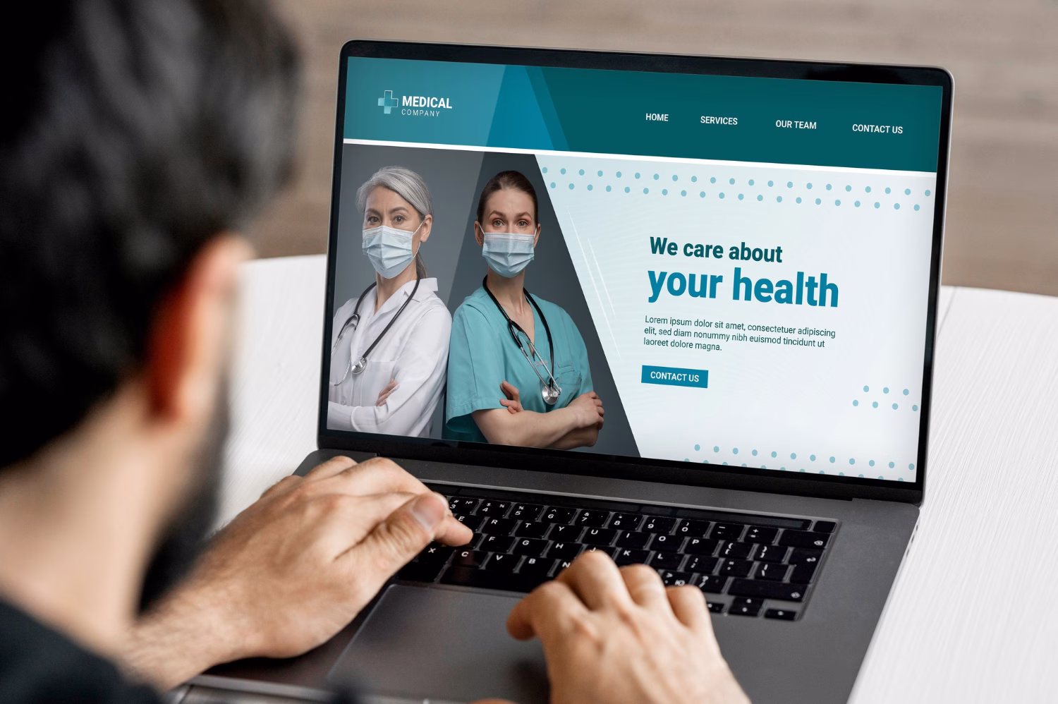 Private healthcare clinic website VS B2B website